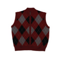 Ladies' Full Zip Argyle Sweater Vest